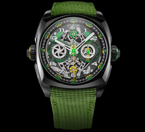 cyrus klepcys dice lime watch collection